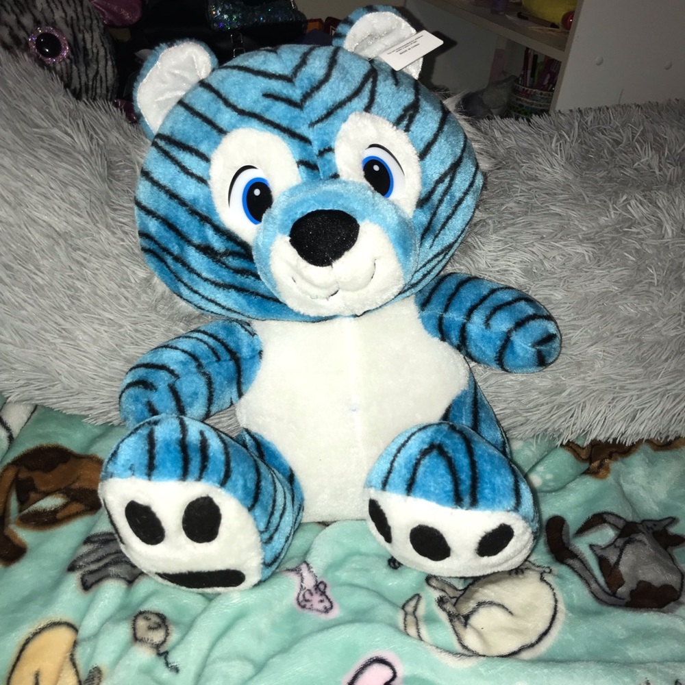 A stuffed animal